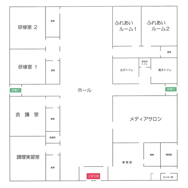 つくも学遊館　館内案内図