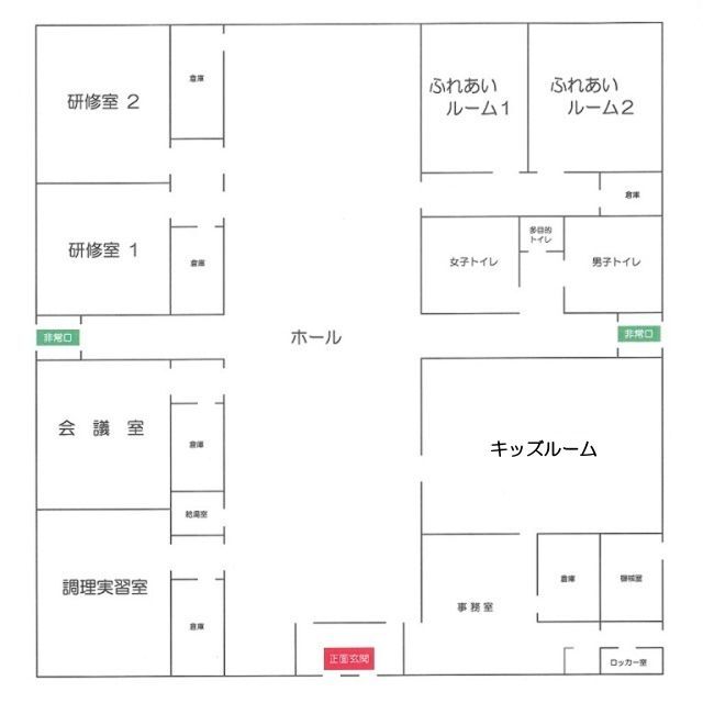 つくも学遊館 館内案内図
